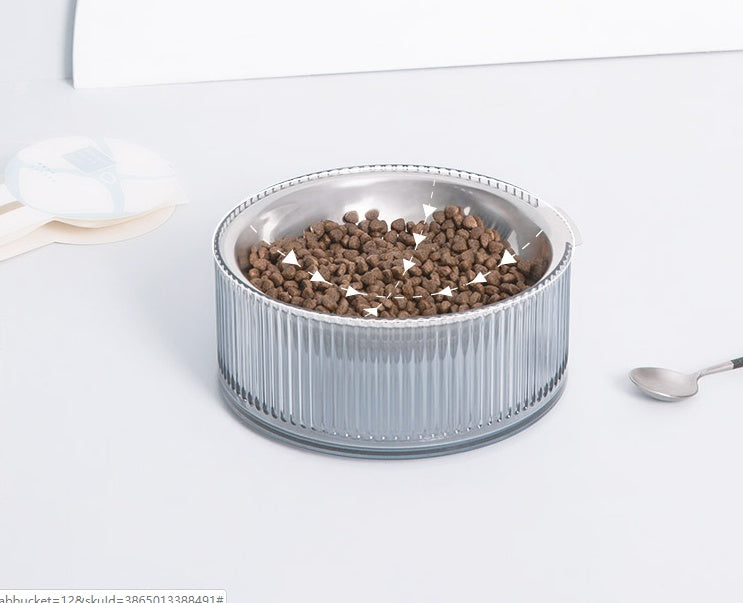 Pet Supplies Dog Food Single Bowl Anti-Tip Cat Tray