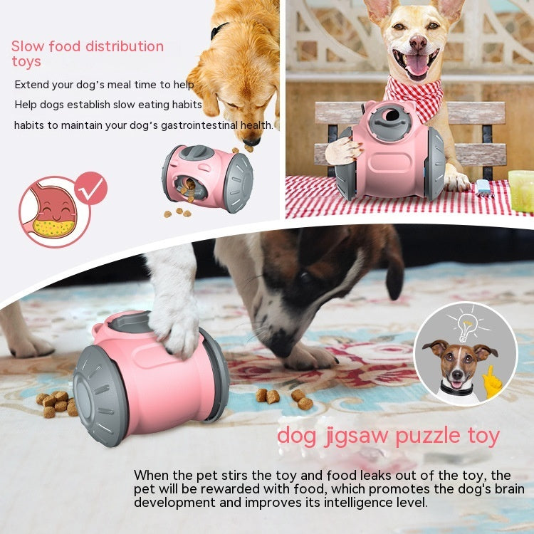 Pet Supplies Rocking Non-inverted Food Leakage Bear Educational Dog Toy