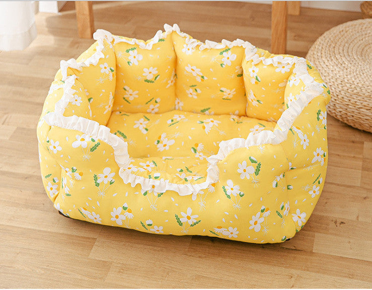 Kennel Four Seasons Small Dog Bed Dog Cat Nest Four Seasons Universal Removable And Washable Pet Supplies