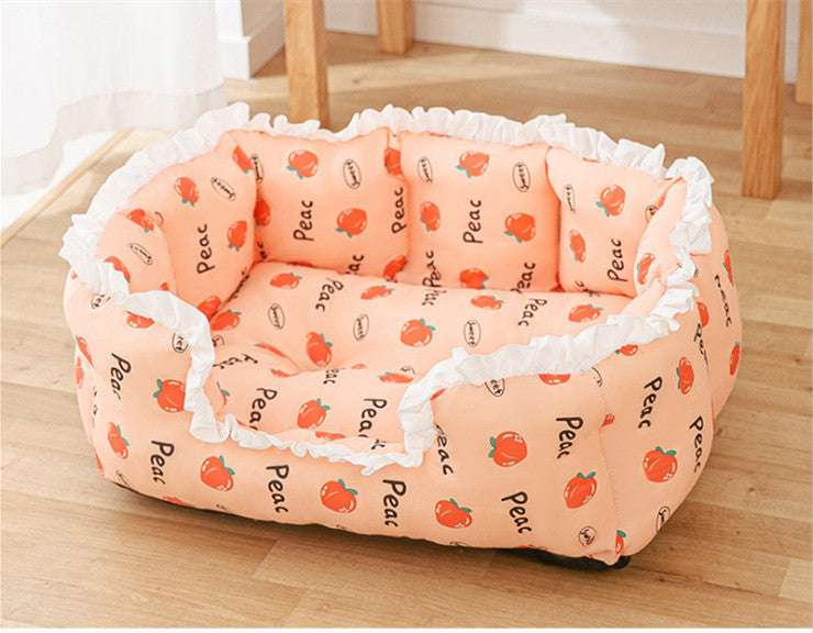 Kennel Four Seasons Small Dog Bed Dog Cat Nest Four Seasons Universal Removable And Washable Pet Supplies