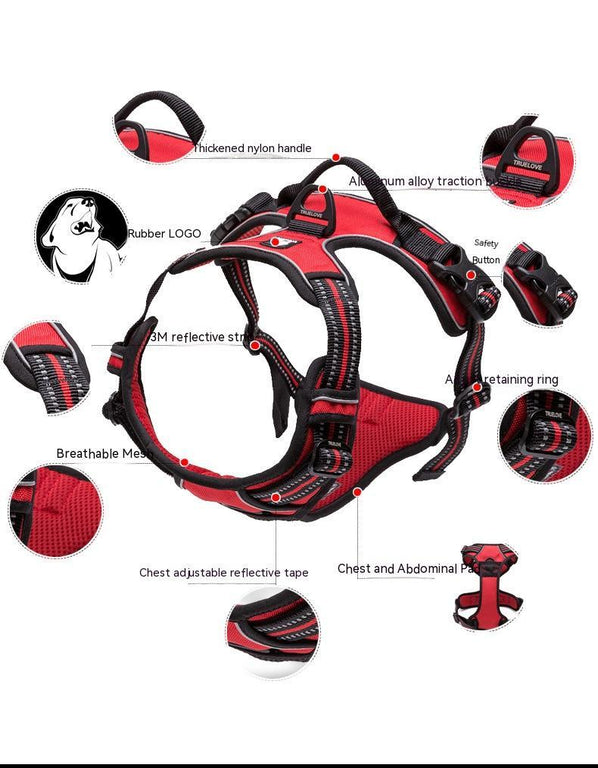 Chest Strap Pet Supplies Explosion-proof Vest Dog Hand Holding Rope